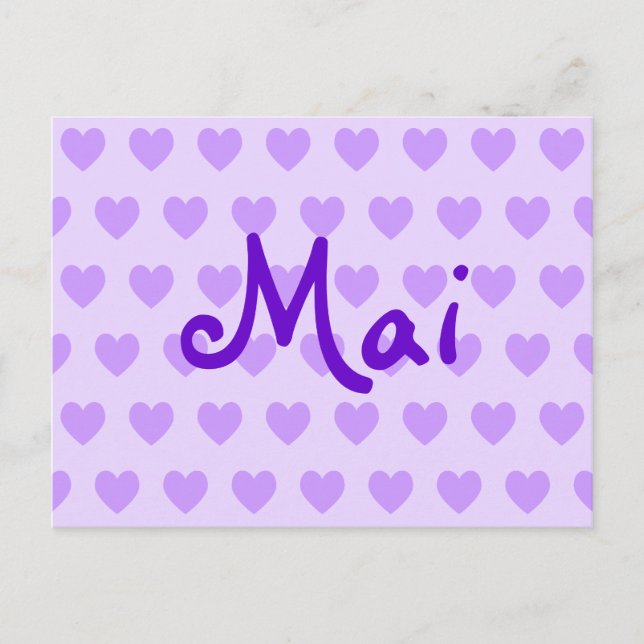 Mai in Purple Postcard (Front)