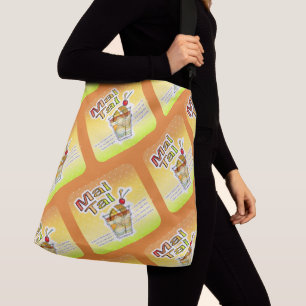 MAI TAI COCKTAIL RECIPE ART CROSSBODY BAG