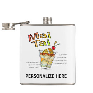 MAI TAI COCKTAIL RECIPE ART HIP FLASK