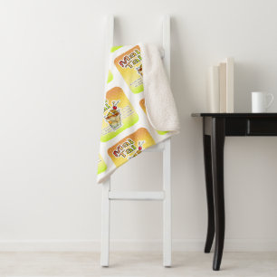 MAI TAI COCKTAIL RECIPE ART SHERPA BLANKET