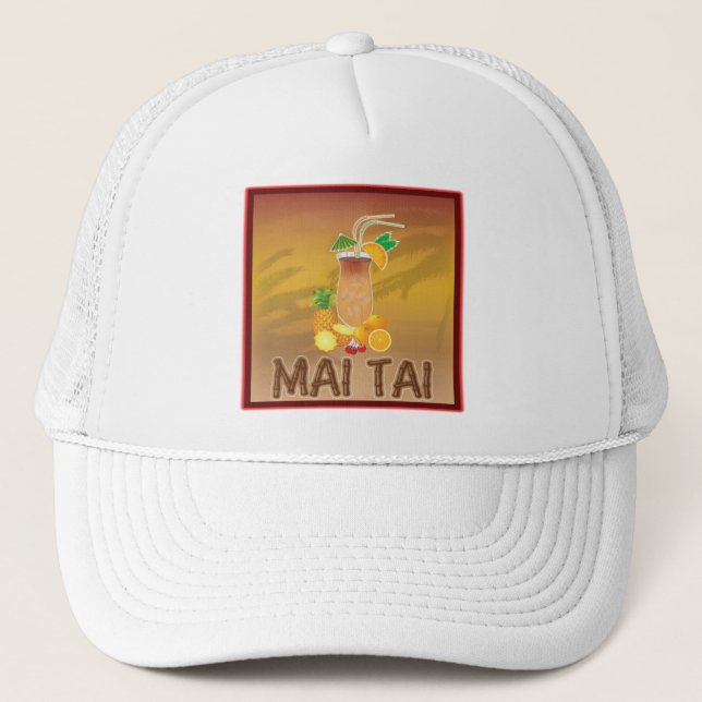 Mai Tai Cocktail Trucker Hat (Front)