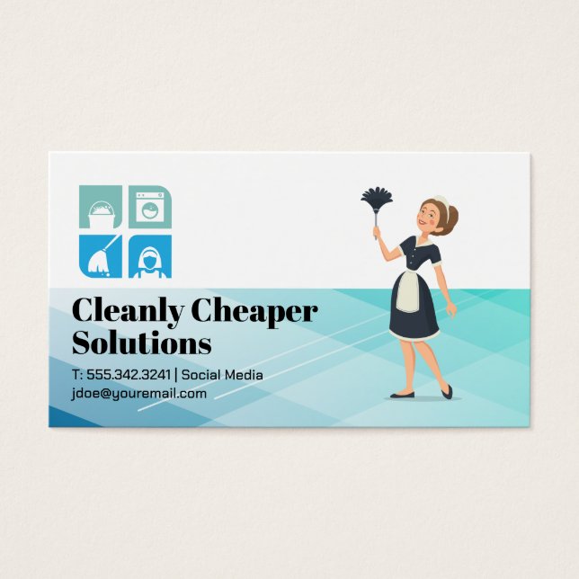 Maid Chores Icons | Blue Collar (Front)