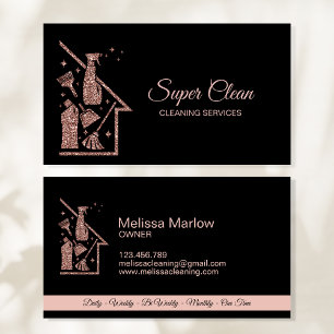Maid Cleaning House professional Cleaning Services Business Card