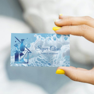 Maid Cleaning House professional Cleaning Services Business Card