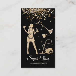 Maid Cleaning House professional Cleaning Services Business Card