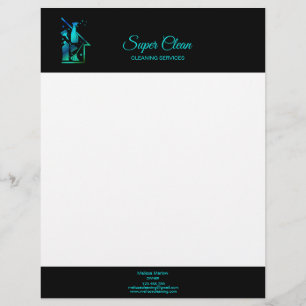 Maid Cleaning House professional Cleaning Services Custom Letterhead
