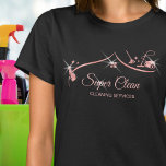 Maid Cleaning House professional Cleaning Services T-Shirt<br><div class="desc">Maid Cleaning House professional Cleaning Services Business Card gold colour</div>