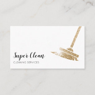 Maid Cleaning House Sparkling Business Card