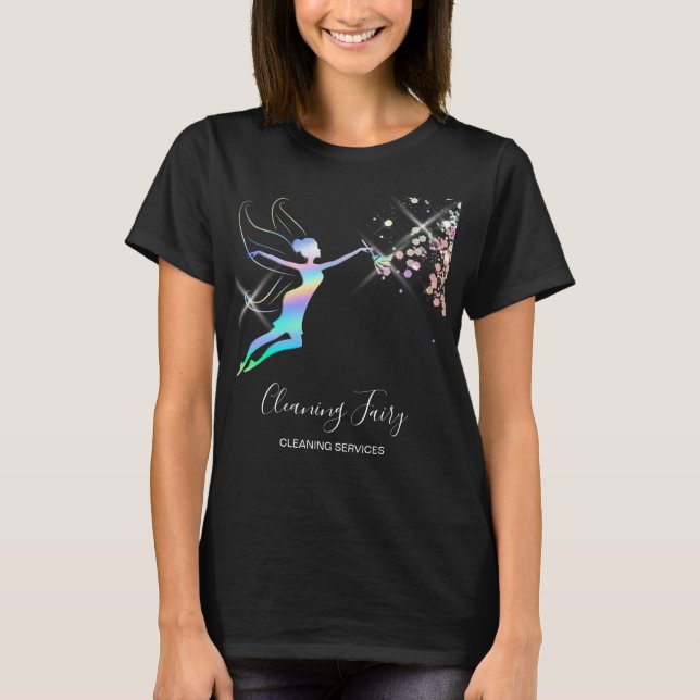 Maid Cleaning House Sparkling Holograph fairy T-Shirt (Front)