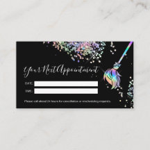 Maid Cleaning House Sparkling Holograph Next Appoi