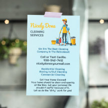Maid Cleaning Services Flyer Template