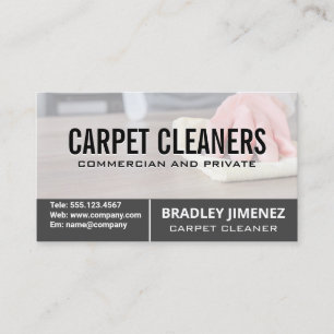 Maid Cleaning Table   Janitorial Services Business Card
