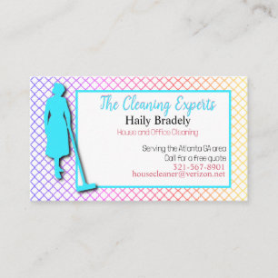 Maid Colourful Business Card