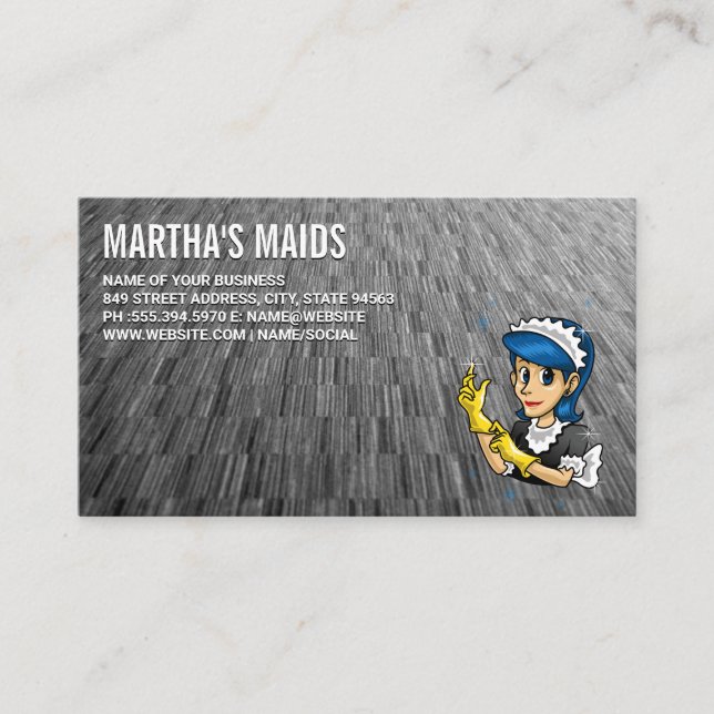 Maid Icon Business Card (Front)