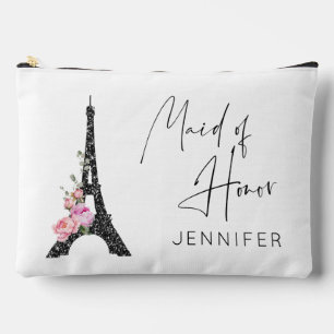 Maid of Honor Elegant Paris theme Eiffel tower  Accessory Pouch