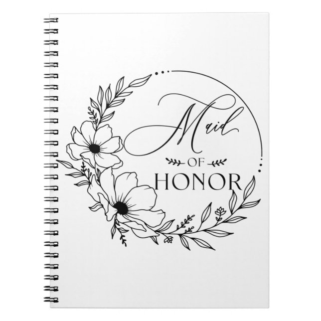maid of honor notebook (Front)