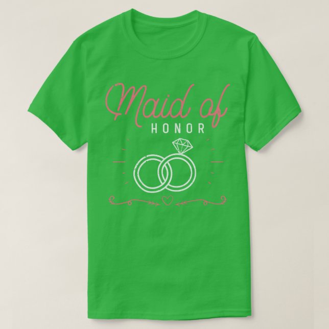 Maid Of Honor Wedding Bridal Shower Marriage Women T-Shirt (Design Front)