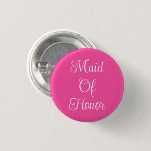 Maid Of Honour  3 Cm Round Badge