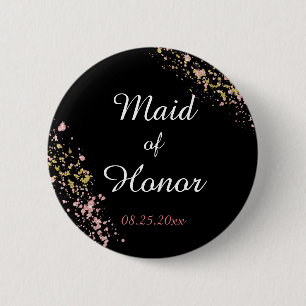 Maid of Honour 6 Cm Round Badge