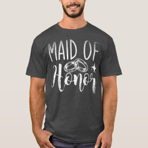 Maid Of Honour Bachelorette Party Wedding Women Br T-Shirt