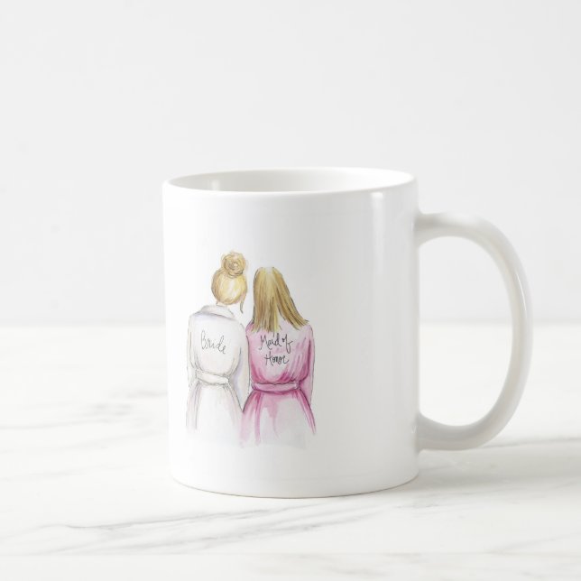 Maid of Honour? Bl Bun Bride Bl Straight Maid Coffee Mug (Right)
