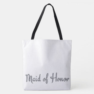 Maid of Honour bling with custom background colour Tote Bag