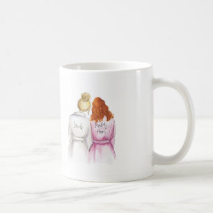 Maid of Honour? Blonde Bun Bride Red Curls Maid Coffee Mug