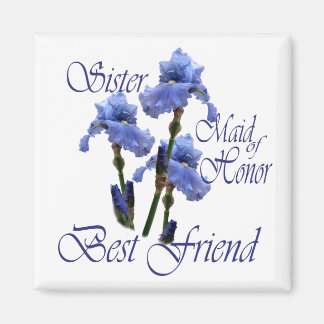 Maid of Honour/ Blue Iris Magnet