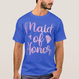 Maid Of Honour Bride Party Marriage Bridal Shower  T-Shirt