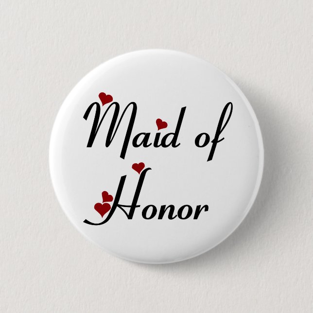 Maid of Honour button (Front)