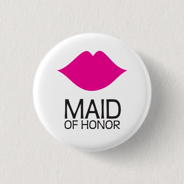 Maid of Honour Button (Front)