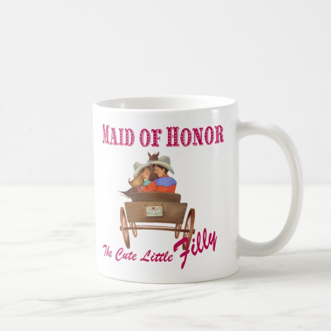 Maid of Honour Coffee Mug Wedding Party Gift (Right)