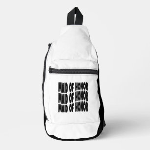 Maid of Honour Compact Black White Sling Bag