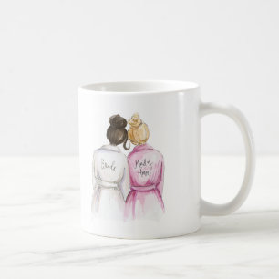 Maid of Honour? Dark Br Bun Bride Bl Bun Maid Coffee Mug