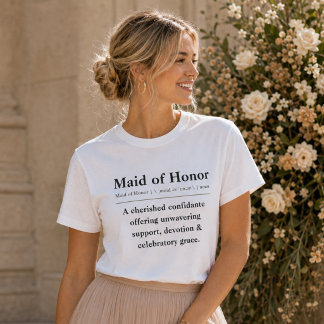 Maid of Honour Definition T-Shirt Tri-Blend Shirt