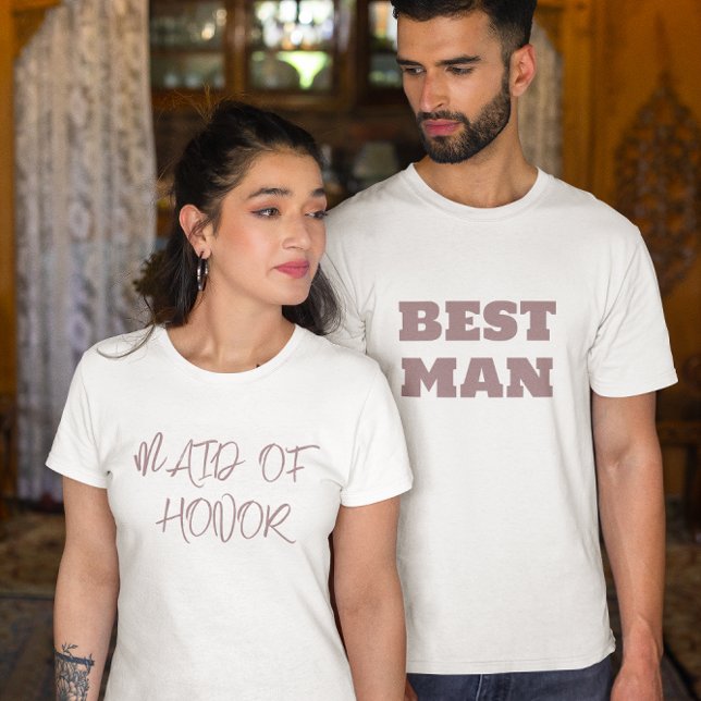 Maid of Honour Dusty Burgundy  T-Shirt (Creator Uploaded)