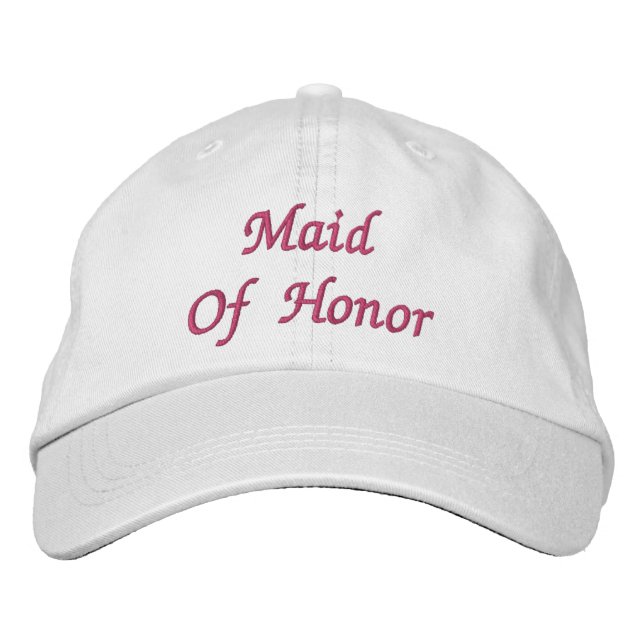 Maid Of Honour Embroidered Hat (Front)