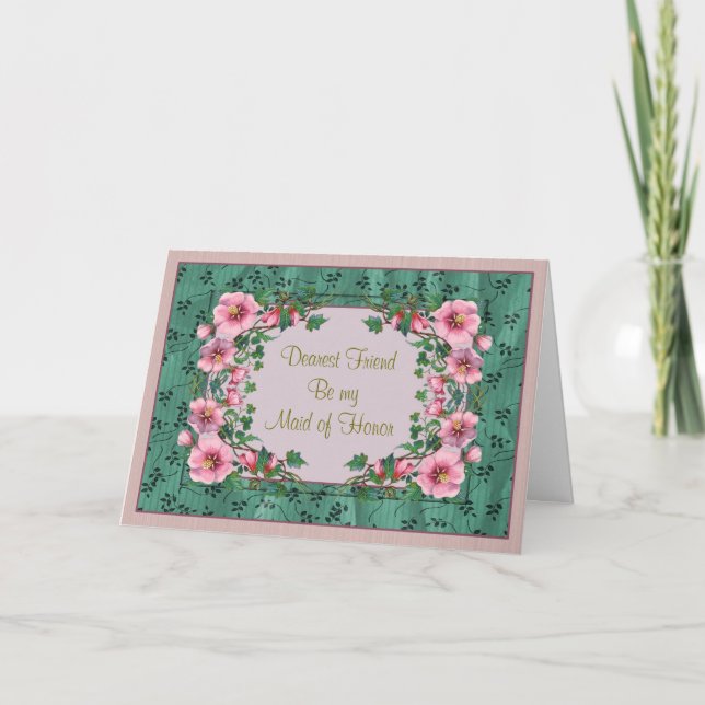 Maid of Honour Friend Invitation (Front)