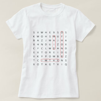 Maid of Honour Fun Wedding Word Find Bachelorette T-Shirt