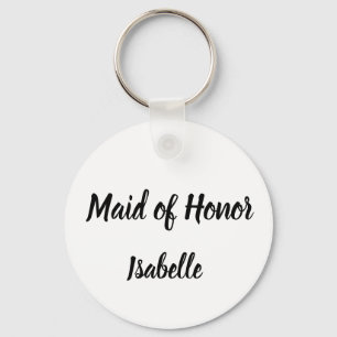 Maid of Honour Gifts Custom Name Gifts Wedding  Key Ring