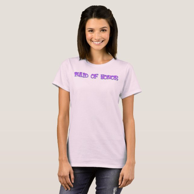Maid Of Honour Hearts T-Shirt (Front Full)