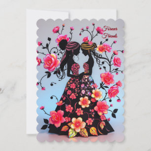 Maid of honour invitation, Forever Friends Invitation