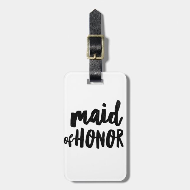 Maid of Honour Luggage Tag (Front Vertical)
