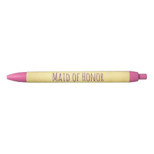 Maid of Honour Moments Black Ink Pen