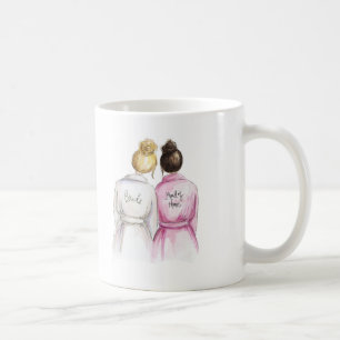 Maid of Honour? Mug Blonde Bride Dark Brunette Mai