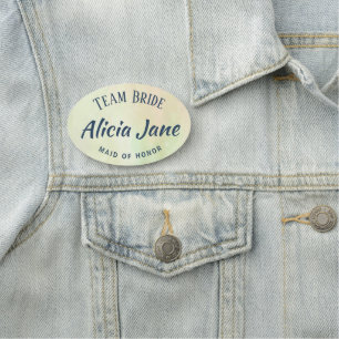 Maid of honour name personalised team bride name tag