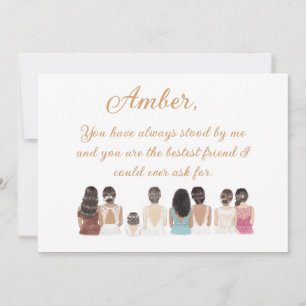 Maid of Honour or Bridesmaid Proposal Card