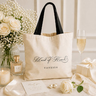 Maid of Honour Personalised Wedding Tote Bag
