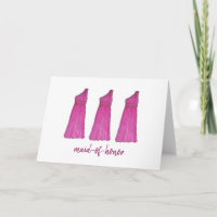 Maid-Of-Honour Pink Bridal Wedding Party Dress Car