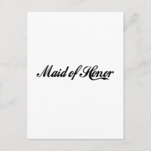 Maid Of Honour Postcard